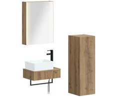 Vonios baldų rinkinys 4 pcs Artisano ąžuolo