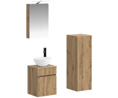 Vonios baldų rinkinys 4 pcs Artisano ąžuolo