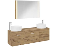 Vonios baldų rinkinys 4 pcs Artisano ąžuolo