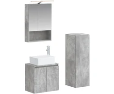 Vonios baldų rinkinys 4 pcs Betono pilka