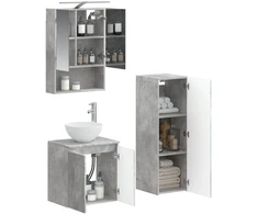 Vonios baldų rinkinys 4 pcs Betono pilka