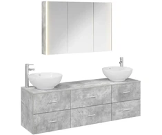 Vonios baldų rinkinys 4 pcs Betono pilka