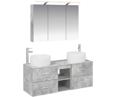 Vonios baldų rinkinys 4 pcs Betono pilka