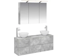 Vonios baldų rinkinys 4 pcs Betono pilka