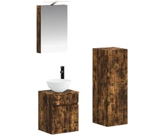 Vonios baldų rinkinys 4 pcs Dūminio ąžuolo