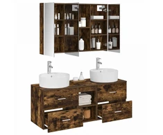 Vonios baldų rinkinys 4 pcs Dūminio ąžuolo