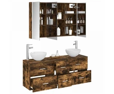 Vonios baldų rinkinys 4 pcs Dūminio ąžuolo