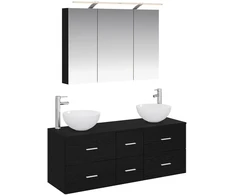 Vonios baldų rinkinys 4 pcs Juodojo ąžuolo