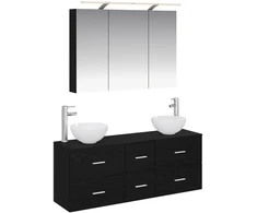 Vonios baldų rinkinys 4 pcs Juodojo ąžuolo