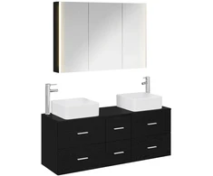 Vonios baldų rinkinys 4 pcs Juodojo ąžuolo
