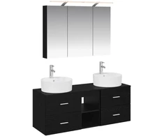Vonios baldų rinkinys 4 pcs Juodojo ąžuolo