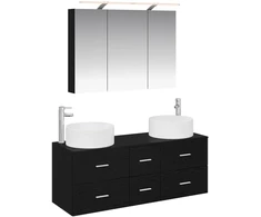 Vonios baldų rinkinys 4 pcs Juodojo ąžuolo
