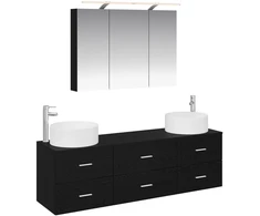 Vonios baldų rinkinys 4 pcs Juodojo ąžuolo