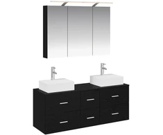 Vonios baldų rinkinys 4 pcs Juodojo ąžuolo