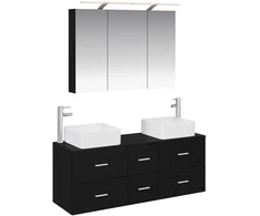 Vonios baldų rinkinys 4 pcs Juodojo ąžuolo