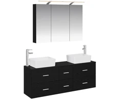 Vonios baldų rinkinys 4 pcs Juodojo ąžuolo
