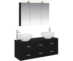 Vonios baldų rinkinys 4 pcs Juodojo ąžuolo