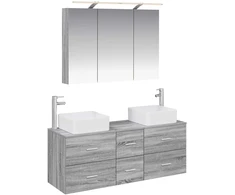 Vonios baldų rinkinys 4 pcs Pilka Sonoma