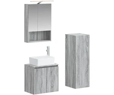 Vonios baldų rinkinys 4 pcs Pilka Sonoma