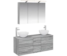 Vonios baldų rinkinys 4 pcs Pilka Sonoma