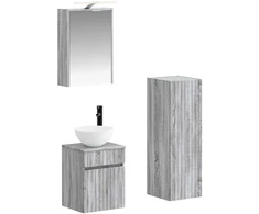 Vonios baldų rinkinys 4 pcs Pilka Sonoma