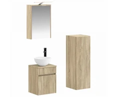 Vonios baldų rinkinys 4 pcs Sonoma ąžuolas