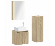 Vonios baldų rinkinys 4 pcs Sonoma ąžuolas