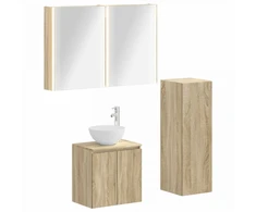 Vonios baldų rinkinys 4 pcs Sonoma ąžuolas