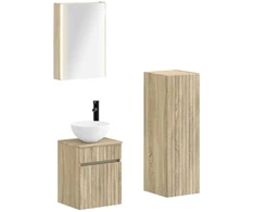 Vonios baldų rinkinys 4 pcs Sonoma ąžuolas