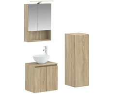 Vonios baldų rinkinys 4 pcs Sonoma ąžuolas