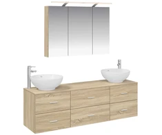 Vonios baldų rinkinys 4 pcs Sonoma ąžuolas