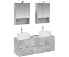 Vonios baldų rinkinys 5 pcs Betono pilka