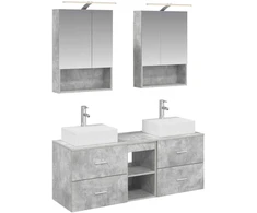 Vonios baldų rinkinys 5 pcs Betono pilka