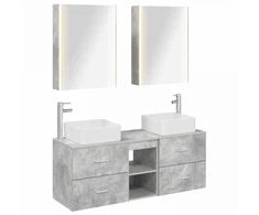 Vonios baldų rinkinys 5 pcs Betono pilka