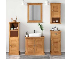 Vonios baldų rinkinys VIGO 5 vnt. Medus ruda 37 x 34 x 110 cm