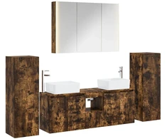 Vonios baldų rinkinys 6 pcs Dūminio ąžuolo