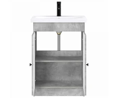 Vonios baldų rinkinys Betono pilka 56 x 37,5 x 81 cm