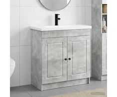 Vonios baldų rinkinys Betono pilka 56 x 37,5 x 81 cm