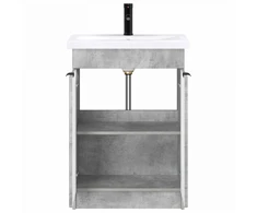 Vonios baldų rinkinys Betono pilka 78,5 x 37,5 x 81 cm