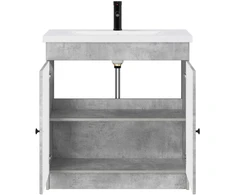 Vonios baldų rinkinys Betono pilka 78,5 x 37,5 x 81 cm