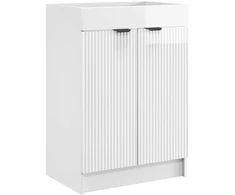 Vonios baldų rinkinys Itin blizgi balta 56 x 37,5 x 81 cm