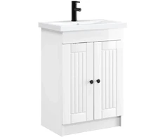 Vonios baldų rinkinys Itin blizgi balta 78,5 x 37,5 x 81 cm