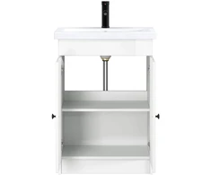 Vonios baldų rinkinys Itin blizgi balta 78,5 x 37,5 x 81 cm