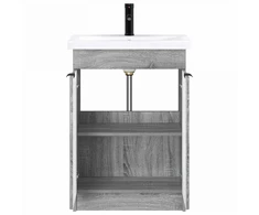 Vonios baldų rinkinys Pilka Sonoma 78,5 x 37,5 x 81 cm