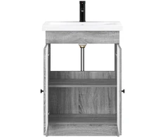 Vonios baldų rinkinys Pilka Sonoma 78,5 x 37,5 x 81 cm