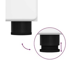 Vonios baldų rinkinys TULUM 3 pcs Aukštai blizganti balta