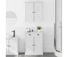 Vonios baldų rinkinys VIGO 2 pcs Balta ir senovinė balta