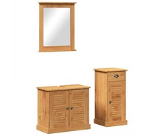 Vonios baldų rinkinys VIGO 3 vnt. Medus ruda 37.5 x 34 x 80 cm