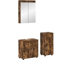 Vonios baldų rinkinys TULUM 3 pcs Rūkyta ąžuolas