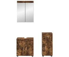 Vonios baldų rinkinys TULUM 3 pcs Rūkyta ąžuolas